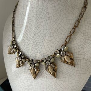 BUY 1 GET 1 - J Crew Gold and Silver Tone Geometric Statement Necklace